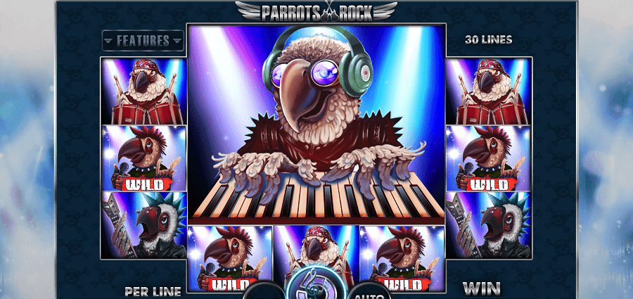   Parrots Rock  On-X casino     ,    